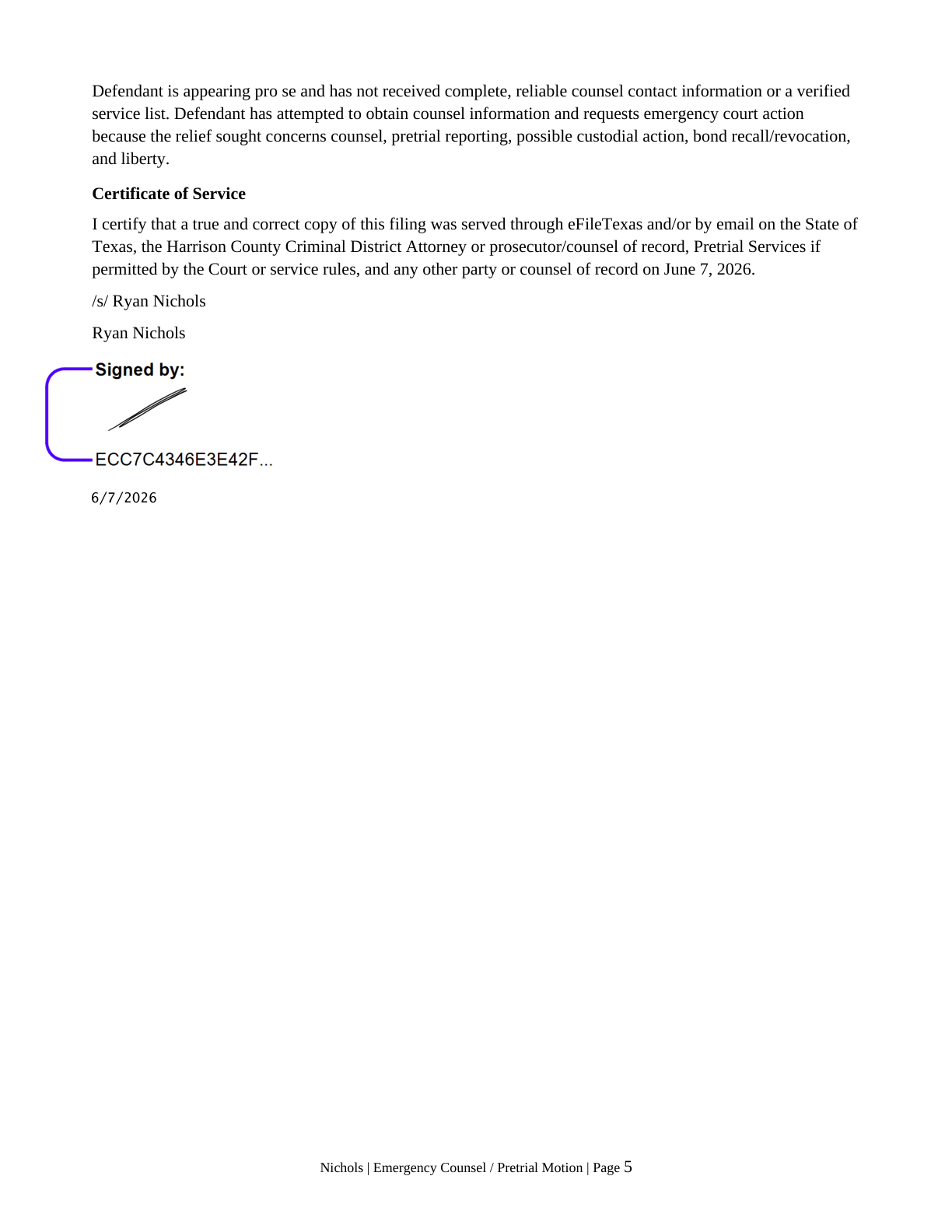 Motion — page 5