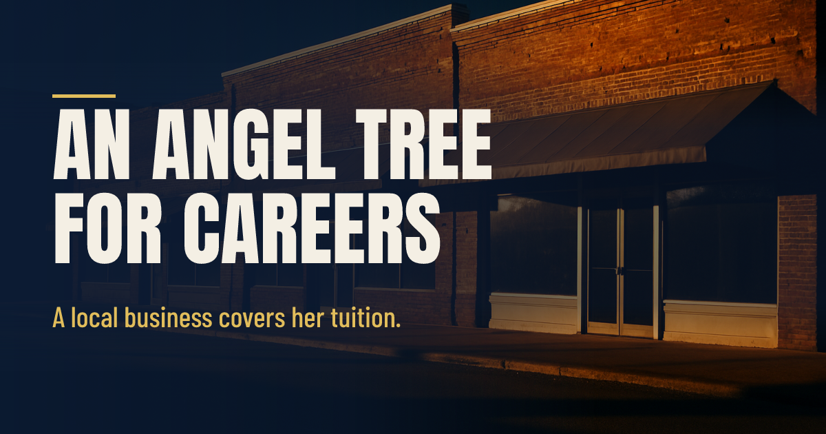 An Angel Tree for Careers: A Local Business Can Cover Somebody's Whole Seat social preview