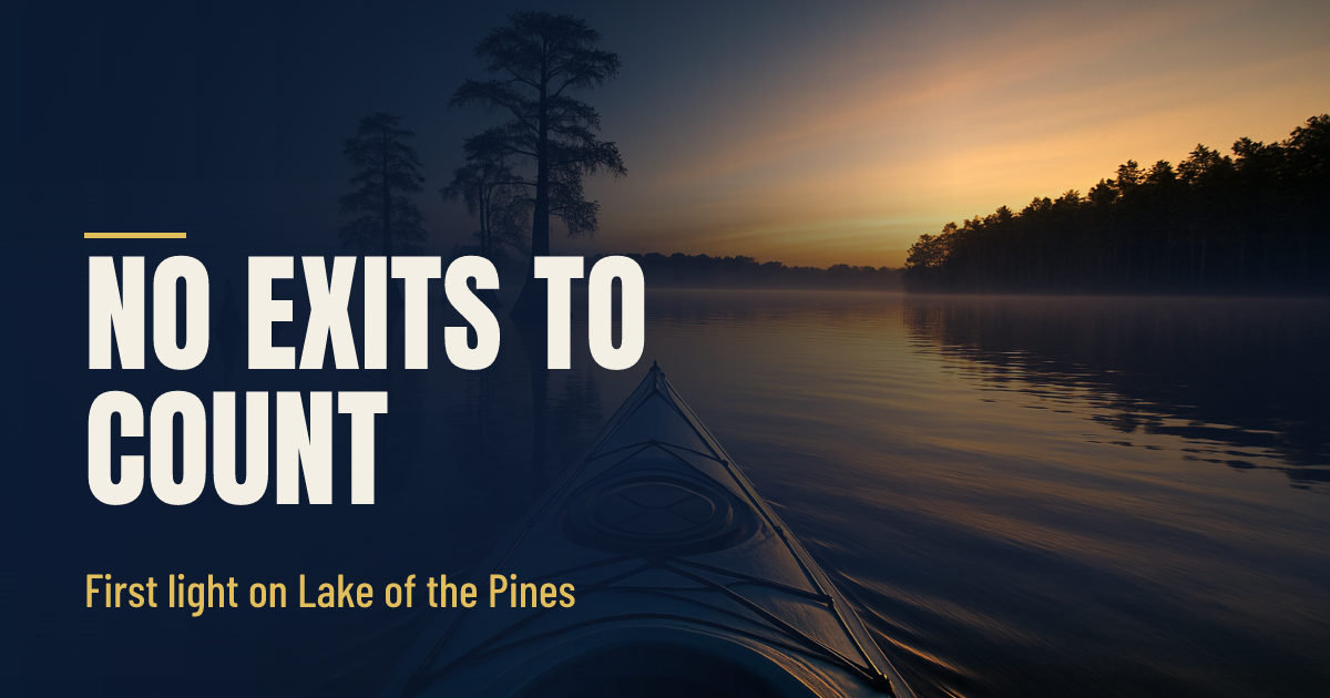 First Light on Lake of the Pines social preview