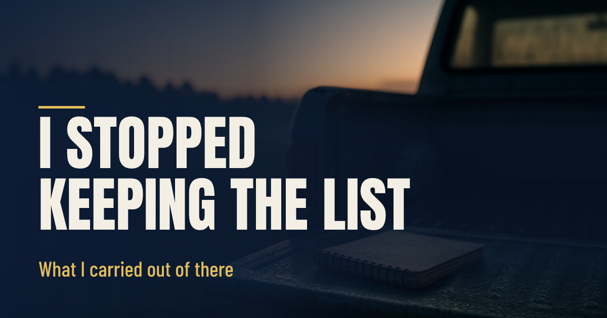 I Kept a List of Who Showed Up. I Am Not Keeping It Anymore. social preview