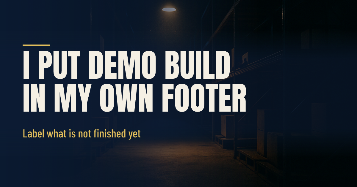I Put Demo Build in My Own Footer social preview