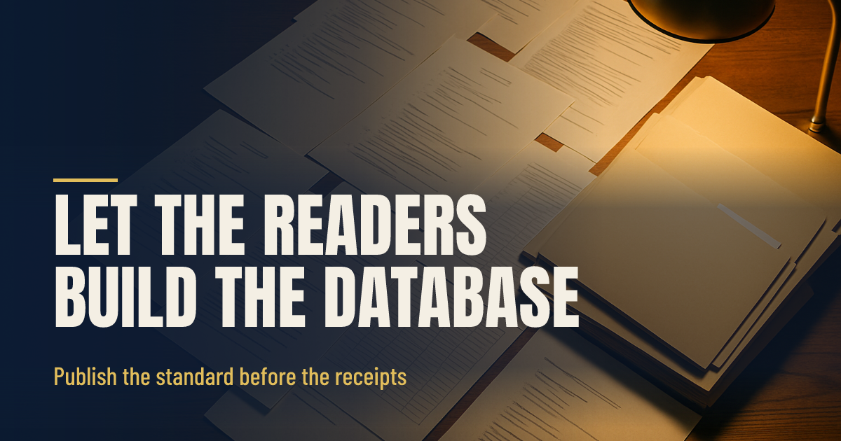 Let the Readers Build the Database social preview