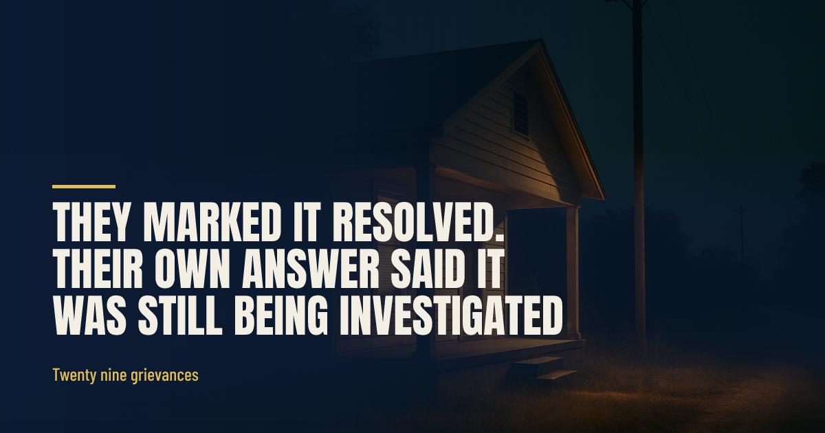 They Marked It Resolved. Their Own Answer Said It Was Still Being Investigated. social preview