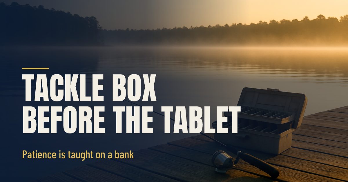Teaching a Kid to Fish Before a Phone Teaches Him to Scroll social preview