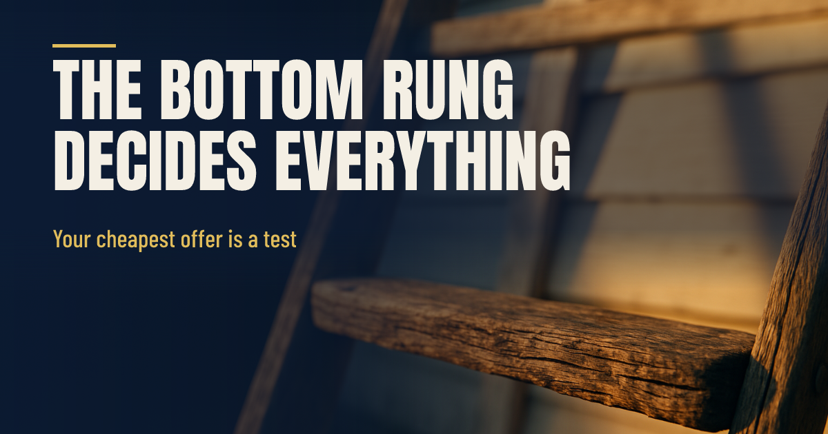 The Bottom Rung Is Where They Decide About You social preview