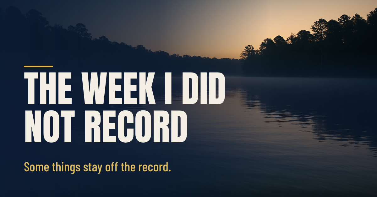 The First Week I Did Not Write Down social preview