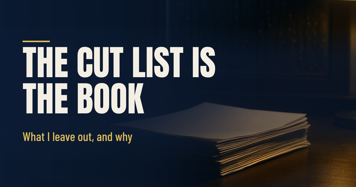 The Hardest Part of Fighting Shadows Is the Cut List social preview