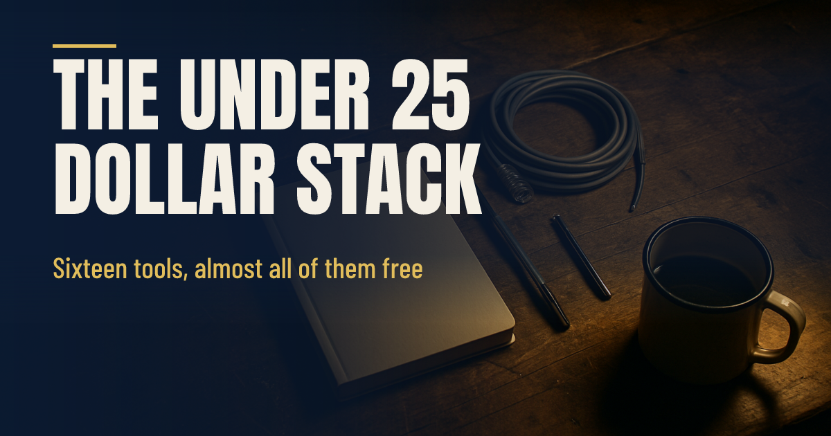 The 25 dollar toolkit social preview