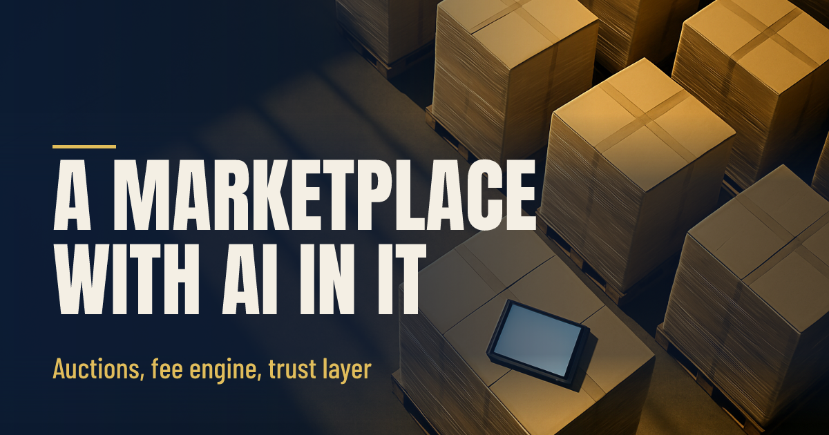 Yes, I Can Build You a Marketplace With AI In It social preview