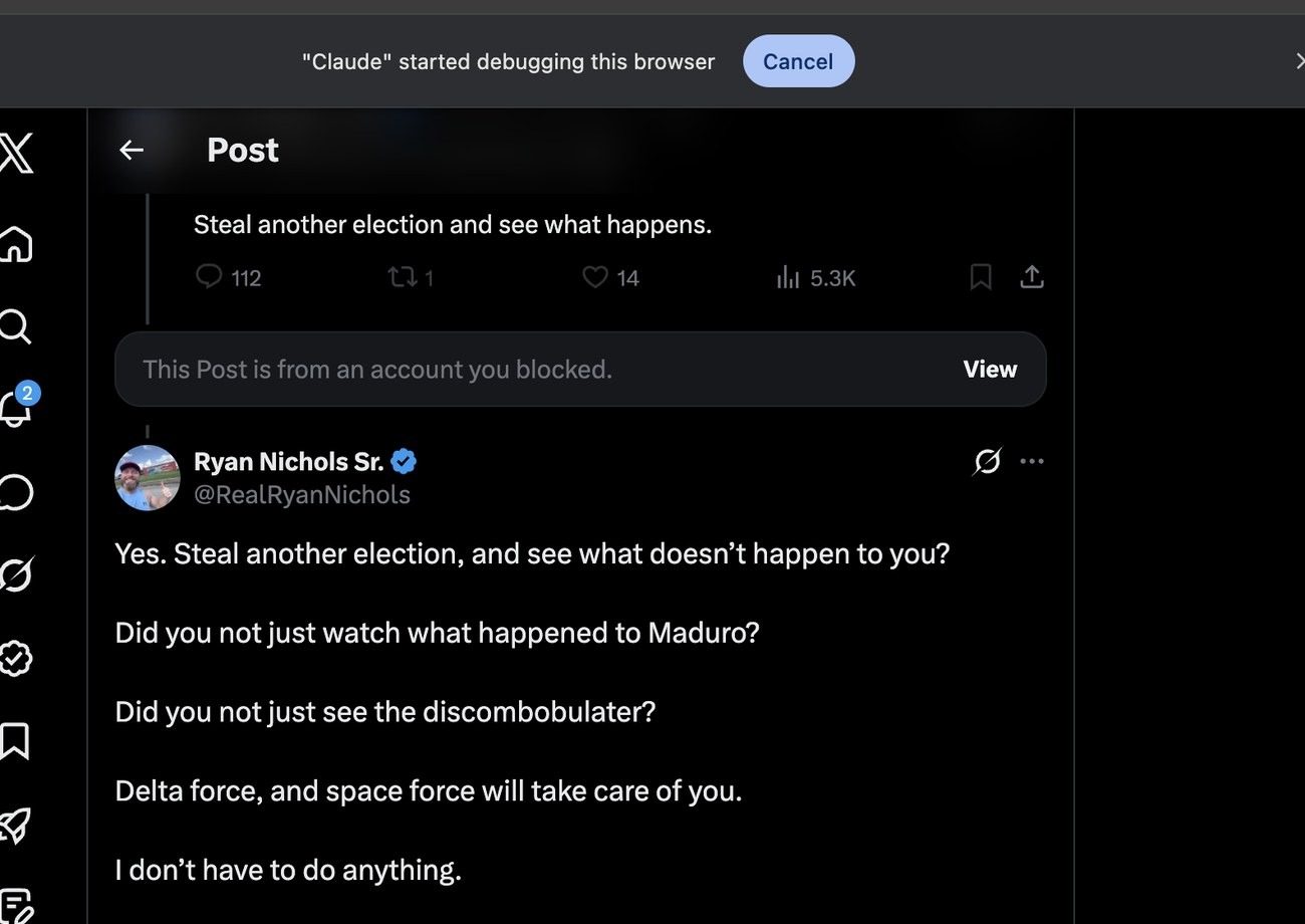 The tweet X locked Ryan's account for — Space Force / discombobulater / yacht satire.
